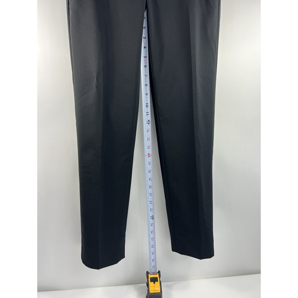 Banana Republic Avery Long Pants Womens Size 2 Long Wool Blend Black Tapered - Picture 5 of 11